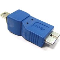 Cablematic - Adattatore USB 3.0 a USB 2.0 (Micro USB B maschio a maschio Mini USB B