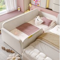 letto imbottito 90x200 con cassetti e tasche bianco OKMYHOME
