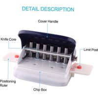 KW-trio 6-Hole Paper Punch Handheld Metal Hole Puncher 5 Sheet Capacity 6mm for A4 A5 B5 Notebook Sc