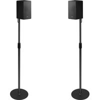 Lot de 2 Supports d'Enceinte Universel pour Enceintes Jusqu'à 73-140 cm Support d'enceinte Support de Sol Réglable en Hauteur par