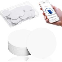 NFC Tag - NTAG215 - 25 mm - Adhesive Back - Compatible With NFC-Enabled Smartphones - 20 Pieces