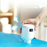 Bomba de vacío eléctrica de 55 W: succión rápida para bolsas de almacenamiento, diseño ergonómico y carcasa de ABS duradera.