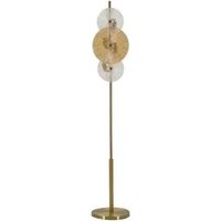 Stehlampe Mauro Ferretti Osaka gold 30 cm Metall Glas