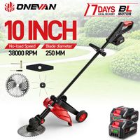 Tondeuse à gazon électrique sans fil 10 pouces – 38 000 tr/min, moteur brushless, pliable, avec 2 batteries, compatible Makita 18V