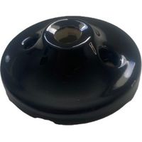 Mini Rosace en porcelaine noire Ø70mm minimaliste pour suspension luminaire –Design sobre & élégant