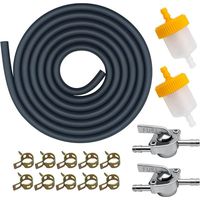 5mm Kit Durite Essence 3/16" pour Scooter ATV Dirt Bike Mini Moto Kart avec Vanne, Filtres et Colliers Compatible GY6 50cc–150cc Honda GX120–GX390 Générateurs Briggs & Stratton Predator
