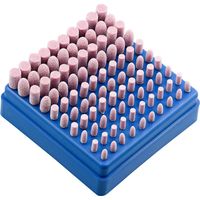 100 pezzi di mole abrasive per utensili rotanti montate per lucidatura per utensili rotanti Dremel, gambo da 3 mm