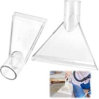 2 Pièces Embout Aspirateur, Aspirateur Buse, Suceur Aspirateur, Embout Aspirateur Voiture Brosse Aspirateur Embouts D'aspiration Transparents Adaptateur Embout Aspirateur