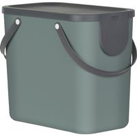 Rotho Mülltrennungssystem Albula 25 L mistletoe green Recyclingbehälter Müll- & Abfalleimer