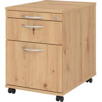 bümö office Rollcontainer - mit Hängeregistratur Asteiche