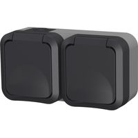 Doppelte horizontale Steckdose - Aquapro QUARX