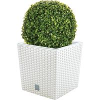 Flowerpot Set 32 litri con becher per Plantare in bianco 33 x 33 x 33 cm + BOJ Diametro a sfera 27 cm