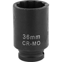 Readcly – Douille à choc 36mm CR-Mo hexagonale 12 pans – Profondeur 78mm – Connexion 1/2" – Pour usage intensif avec clés à chocs