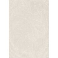 SUNSHINE LEAVES - Tapis extérieur intérieur feuilles tissé crème 160x230