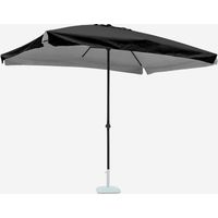 Sombrilla rectangular de aluminio de 3x2m para jardín y terraza Eden Noir