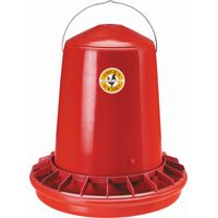 Nourrisseur à trémie plastique 12 l – Capacité 12 litres – Réglage débit par vis – Grille anti-gaspillage pour volailles – Chick'A