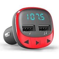 44825 transmisor FM 87,5 - 108 MHz Encendedor de cigarrillos Rojo