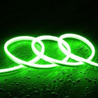LED Streifen Neon Dimmbar 220V 8W/m Schnitt 100cm IP65 N-FLEX8 nach Maß Grün 5 m