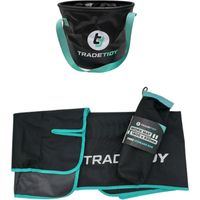 Tradetidy Medium Waterproof Antislip Work Mat + Collapsible Bucket 20L