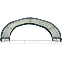 ShelterLogic Folien Weidezelt Überdachung ohne Stahlgestell Grün 370x370x170 cm