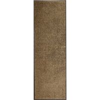Paillasson lavable Marron 60x180 cm vidaXL
