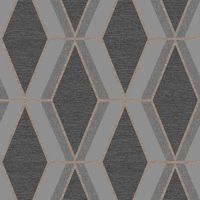 Next OPTICAL Geometrisch Grau Vliestapete 10mx52cm