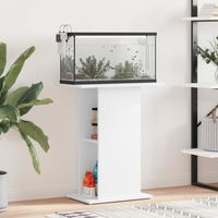 vidaXL Aquarium Stand White 60,5x36x72,5 cm Engineered Wood