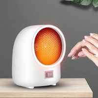 Chauffage électrique à faible consommation, radiateur soufflant en céramique 400 W, mini radiateur électrique portable 220V, chauffage rapide PTC, pas de lumière et faible bruit- Blanc
