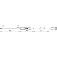 Greisinger GF 1T Sonda de medición de temperatura precisa