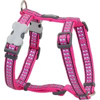 Red Dingo Harnais pour Chien Os Réfléchissant Fuchsia 46-76 cm