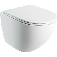OMNIRES Ottawa Comfort - Inodoro suspendido con asiento SoftClose, Rimless, blanco mate OTTAWACMWBM