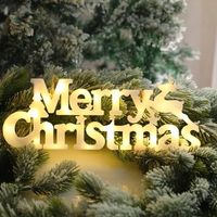 Merry Christmas Sign, 11" Merry Christmas Sign for Christmas Decorations, Christmas Tree Hanging Sign Ornaments, Christmas Decor Sign , for Outdoor Indoor Window Yard Wall Door Home