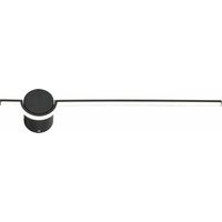 Applique moderna specchio Alamiya nera 61cm LED 8W Reality