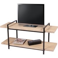 Mobile TV stile moderno con 2 ripiani collezione DARYL - Dimensioni 120x43x55 cm, colore rovere chiaro
