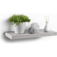 Etagère flottante en bois - Imitation chêne blanchi - L 50 x l 22 cm - Livraison gratuite