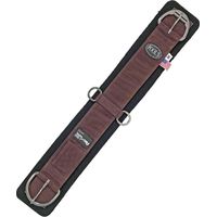 34" = 86 cm, Marron: Sangle de sangle Western Pool modèle tearjaw en néoprène avec système de ventilation AirFlow et boucles en acier inoxydable avec rouleau