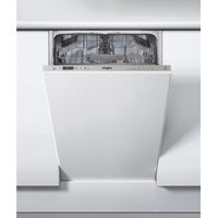 Whirlpool Lavastoviglie da incasso - WSIC 3M27. Posizionamento dell'apparecchio: A scomparsa totale, Dimensione: Compatta (45 cm), Colore pannello di controllo: Argento. Numero di coperti: 10 coper...