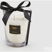 EDG Enzo De Gasperi Candela con Bolle H 16 Cm D 13 Cm Vetro Cotton