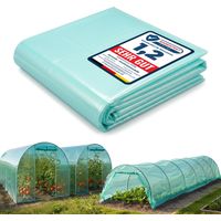 Garronda Gewächshausfolie 8x2 m (Länge x Breite) 3-Schichtig UV Stabilisiert Reißfeste Folie für Gewächshaus Tunnelfolie Folientunnel und Treibhaus Abdeckfolie für Garten GD-0198 Grün