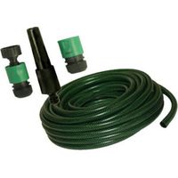 Tubo irrigazione retinato rinforzato con kit raccordi e lancia Ø 1/2 da 15 mt