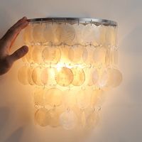 Aplique de pared moderno de cristal, aplique de pared de cristal para interiores, aplique de pared de acero inoxidable cromado, casquillo E27, dormitorio, sala de estar, pasillo, escalera, habitación
