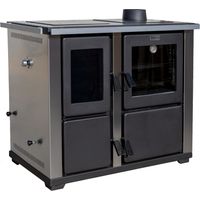 Kopie von EEK A Kaminofen mit Backfach und Herdplatte Teba TKS 18 Rechts Mehrfachbelegung Holzofen 10 kW Kamin Ofen Holz Holzherd Küchenhexe Kochplatte Küchenofen 1