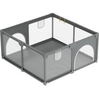 TolleTour Parc Bébé Pliable 130 x 130 X 60cm avec base antidérapante, stable, sac de transport - Adapté À L'intérieur Et À L'extérieur Parc Bebe avec Barrières