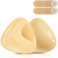 Coussinets de soutien-gorge adhésifs double face réutilisables ultra push-up pour maillot de bain bikini et robe sans bretelles