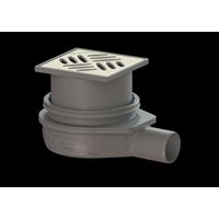 Kessel Bodenablauf Der Ultraflache 79, DN 50, 88-139mm, Schlitzrost