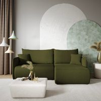 3-Sitzer-Wende-Ecksofa mit Truhe Claudio Grün