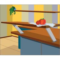 MANART abgesetzter Ständer - Alu-Finish - Platte 140 x 50 mm - 2520