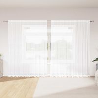 vidaXL Rideau en Dentelle Blanc 300 x 245 cm Polyester