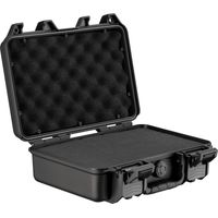 Wiltec Mallette de transport universelle robuste – 32 x 22,9 x 11,2 cm – en PP et Fibre de verre – avec Mousse cube et panneaux personnalisables – Valise de protection pour équipements fragiles – IP67