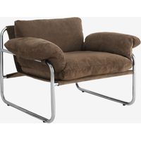 Fauteuil en chenille et fer Evani SKLUM